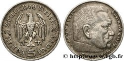 GERMANIA 5 Reichsmark Maréchal Paul von Hindenburg 1936 Munich