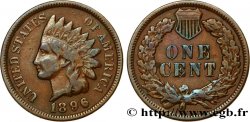 ÉTATS-UNIS D&nbsp;AMÉRIQUE 1 Cent tête d’indien, 3e type 1896 Philadelphie