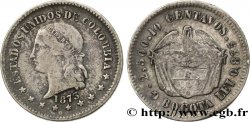 COLOMBIA 10 Centavos 1873 