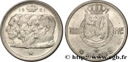 BÉLGICA 100 Francs Quatre rois de Belgique, légende flamande 1951 