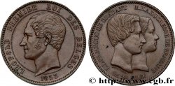 BELGIUM 10 Centimes Mariage du Duc et de la Duchesse de Brabant 1853 Bruxelles