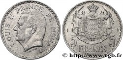 MONACO 5 Francs Louis II 1945 Paris