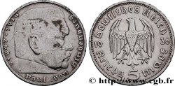 DEUTSCHLAND 5 Reichsmark Maréchal Paul von Hindenburg 1936 Munich