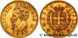 ITALIA 10 Lire Victor Emmanuel II 1863 Turin