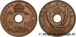 AFRICA DI L EST BRITANNICA  10 Cents au nom d’Elisabeth II 1952 Londres