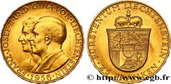 LIECHTENSTEIN - PRINCIPAUTÉ DE LIECHTENSTEIN - FRANÇOIS JOSEPH II 25 Franken 1956 