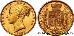 AUSTRALIE - VICTORIA 1 Souverain type écu couronné 1880 Sydney