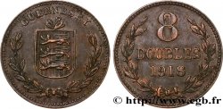 GUERNSEY 8 Doubles 1918 Heaton