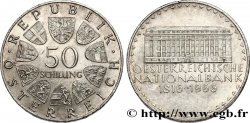 AUSTRIA 50 Schilling 150e anniversaire de la banque nationale autrichienne 1966 