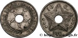 BELGIAN CONGO 10 Centimes monogramme A (Albert) couronné 1911 
