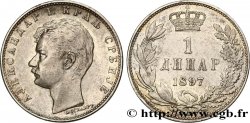 SERBIEN 1 Dinar Alexandre Ier 1897 Paris SS/fVZ 