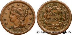 ÉTATS-UNIS D AMÉRIQUE 1 Cent Liberté “Braided Hair” 1851 Philadelphie TTB 