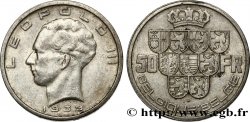 BELGIQUE 50 Francs Léopold III légende Belgique-Belgie tranche position A 1939 