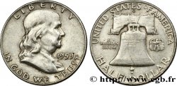 STATI UNITI D&nbsp;AMERICA 1/2 Dollar Benjamin Franklin 1959 Denver