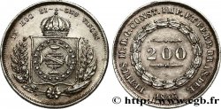 BRÉSIL 200 Reis Pierre II 1856 