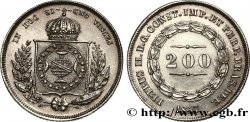 BRÉSIL 200 Reis Pierre II 1857 