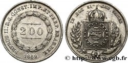 BRAZIL 200 Reis Pierre II 1862 