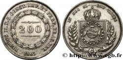 BRAZIL 200 Reis Pierre II 1863 