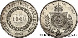 BRASIL 1000 Reis Empereur Pierre II 1853 