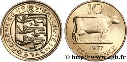 GUERNESEY 10 Pence 1977 