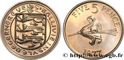 GUERNESEY 5 Pence 1977 