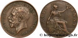 REINO UNIDO 1/2 Penny Georges V 1913 