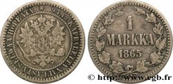 FINLANDE 1 Markka 1865 Helsinki TB+ 