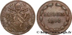 VATICAN AND PAPAL STATES 1 Baiocco Pie IX an III 1848 Rome
