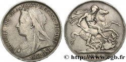 UNITED KINGDOM 1 Crown Victoria “Old Head” an LVIII 1895 