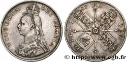 GROßBRITANNIEN - VICTORIA Double Florin
 1887  SS 