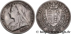 VEREINIGTEN KÖNIGREICH 1/2 Crown Victoria “Old Head” 1897 