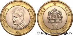 MAROC 10 Dirhams roi Hassan II AH 1415 1995 