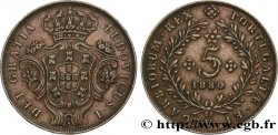 AÇORES 5 Réis Louis Ier 1880 