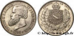 BRAZIL 2000 Reis Empereur Pierre II 1888 