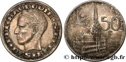 BELGIQUE 50 Francs Exposition Universelle de Bruxelles - légende française 1958 