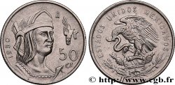 MEXIQUE 50 Centavos aigle / l’empereur Cuauhtémoc 1950 Mexico