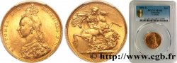 AUSTRALIE - VICTORIA 1 Souverain buste du jubilé 1891 Sydney