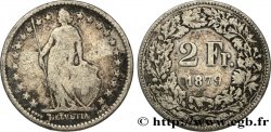 SUISSE 2 Francs Helvetia 1879 Berne