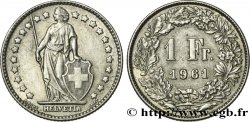 SUISSE 1 Franc Helvetia 1961 Berne - B