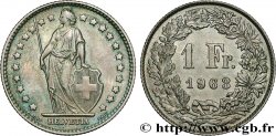 SUIZA 1 Franc Helvetia 1963 Berne - B