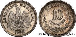 MEXICO 10 Centavos 1892 Zacatecas
