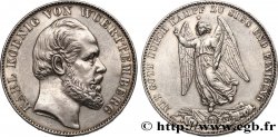 ALLEMAGNE - WURTEMBERG 1 Thaler Charles 1871 Stuttgart TTB+/TTB 