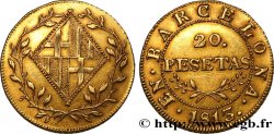 SPAIN - FRENCH OCCUPATION OF BARCELONA 20 Pesetas 1813 Barcelone