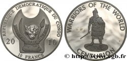 CONGO, DEMOCRATIQUE REPUBLIC 10 Francs Proof Guerriers du Monde : centurion 2010 