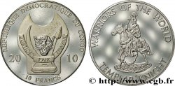 RÉPUBLIQUE DÉMOCRATIQUE DU CONGO 10 Francs Proof Guerriers du Monde : chevalier templier 2010 