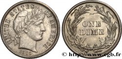 ÉTATS-UNIS D AMÉRIQUE 1 Dime Barber 1910 Philadelphie SPL 