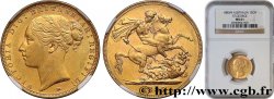 AUSTRALIE - VICTORIA 1 Souverain type Saint-Georges 1885 Melbourne