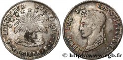 BOLIVIE 4 Soles Bolivar 1856 Potosi TB+ 