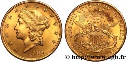ORO, PALLADIO E PLATINO: INVESTIMENTI 20 Dollars  Liberty  1904 Philadelphie