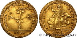 ITALY - PAPAL STATES - PIUS VI (Giovanni Angelo Braschi Doppia ou 30 Paoli en or 1791 Rome